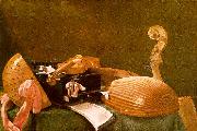 Evaristo Baschenis Still Life of Musical Instruments oil painting reproduction